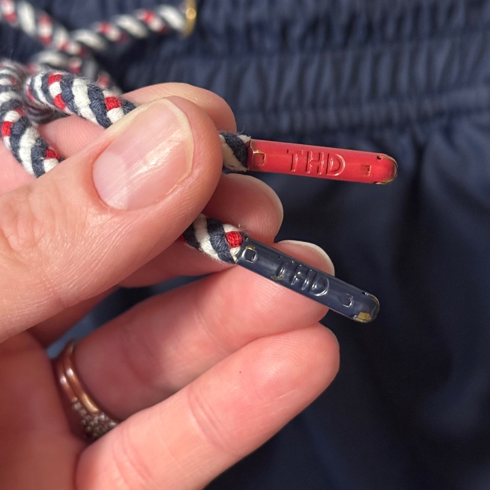 Tommy‎ Hilfiger Denim Windbreaker Track Pants Navy Red White Mens Small - Picture 8 of 14